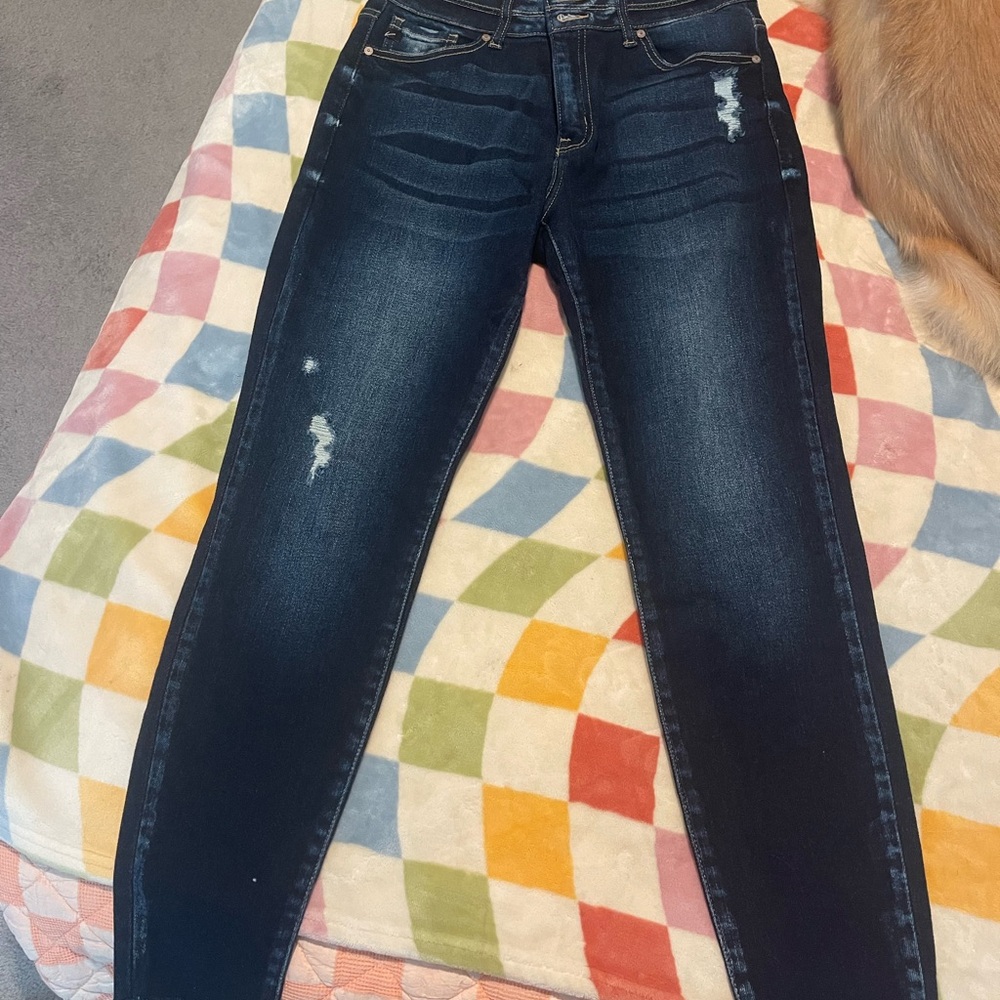 Kancan dark wash skinny jeans